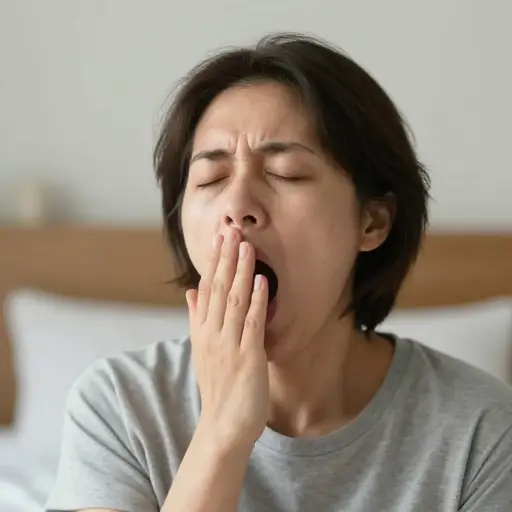 我忍不住打哈欠——我一定是累了。