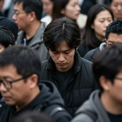 仅仅因为这种谦卑，我试图避免与人进行眼神接触。
