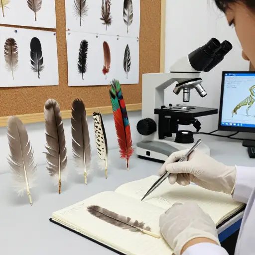 科学家们正在研究鸟类羽毛的进化过程。