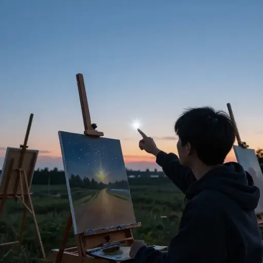 他给我讲了一个艺术家，她的名字意思是「晨星」。