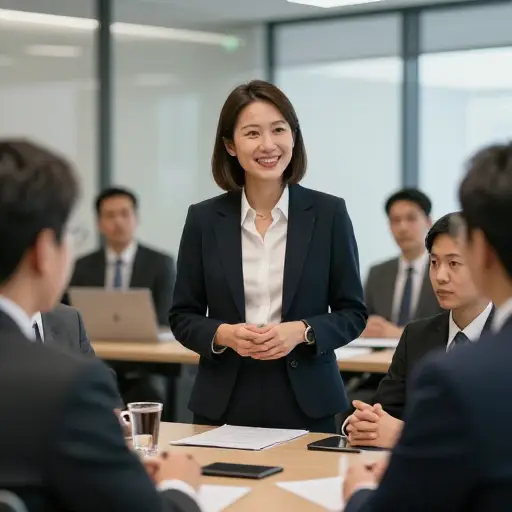 她通过参加会议建立了一个强大的专业人脉网络。