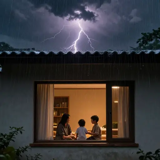 雷暴期间，我们最好待在室内。