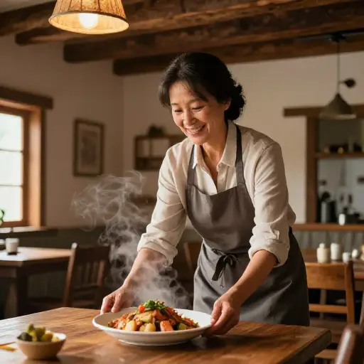 客栈的老板兼厨师哈费勒夫人亲自上菜，如果你幸运的话，你可能能听懂一点她的施瓦本方言。