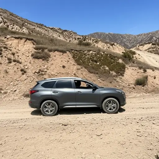 这辆SUV很适合在崎岖的山路上行驶。