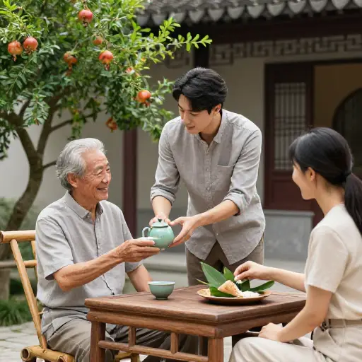儒家思想强调家庭和谐与子女孝顺的重要性。