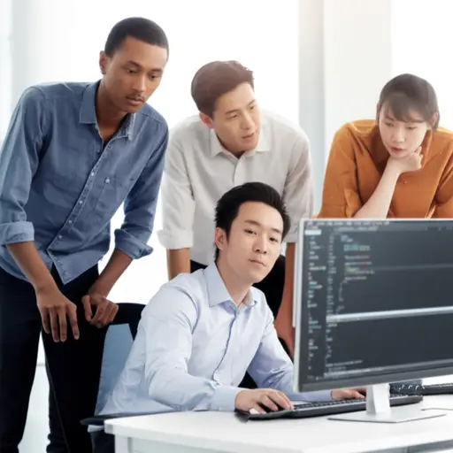 他的编程技能在团队项目中发挥了重要作用。