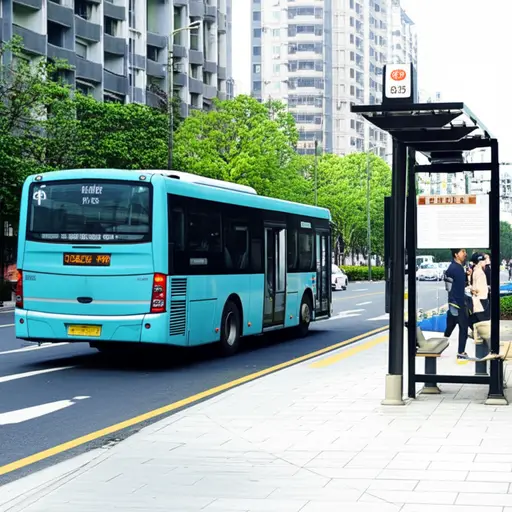 请在下个公交车站下车。