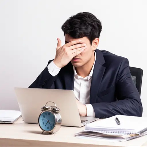 到了下午三点，他的注意力开始不集中了。