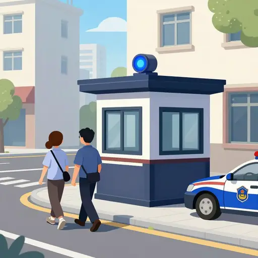 他们要去警察局。