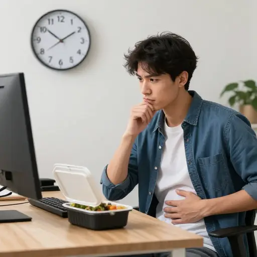 我想我今天不吃午饭了——我不太饿。