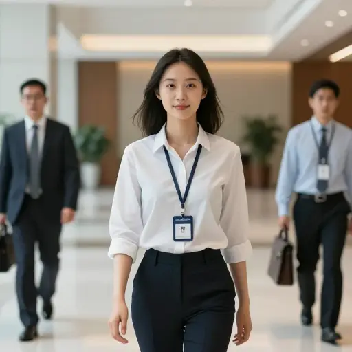 访客在场所内应佩戴徽章。