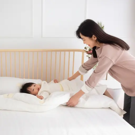 妈妈帮我把被子角塞好，免得夜里着凉。