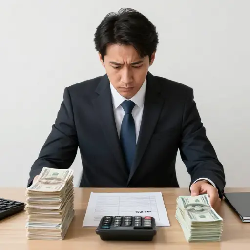 他的总收入很高，但扣除各项费用后的净收入就低多了。