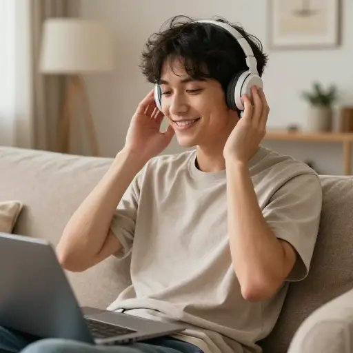听音乐是我最大的乐趣之一。