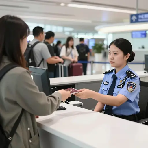 我是一名海关官员，每天遇到许多外国人。