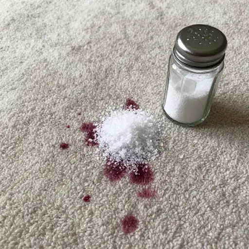 你可以通过在毯子上撒盐来去除红酒渍。