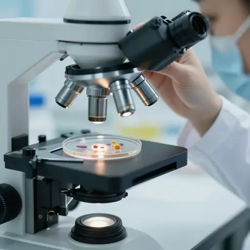 在显微镜下，我们看到这种微生物开始繁殖。