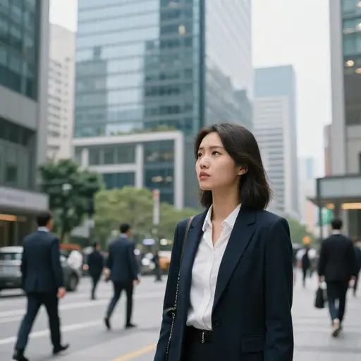她不想为一家大公司工作，那里一切都那么没有人情味。