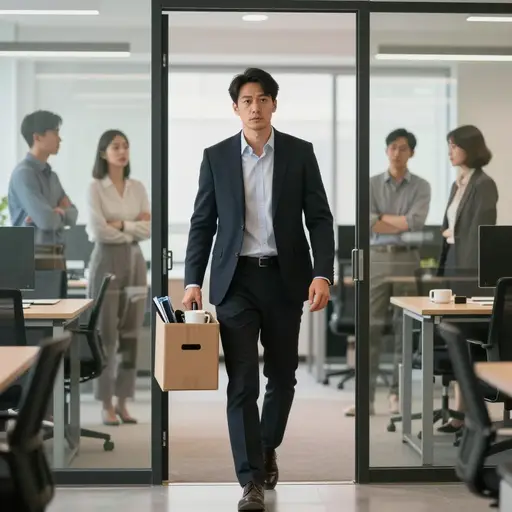 公司以种族理由解雇了他，这引发了一场巨大的争议。