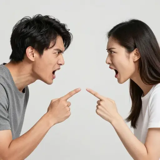 她的争论迅速演变成了相互辱骂。