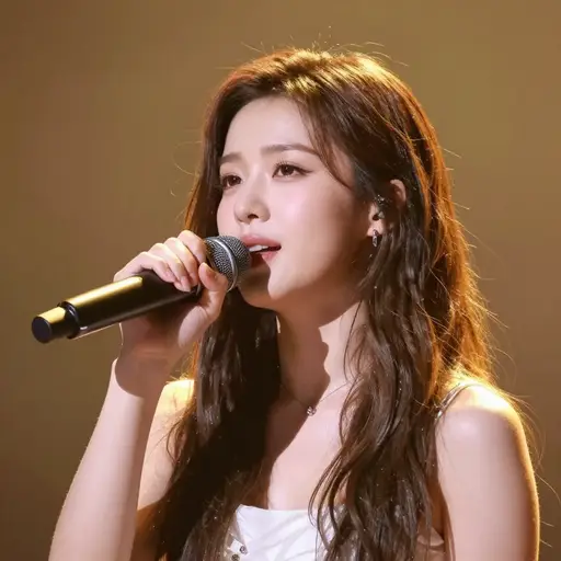 她的歌声如此轻盈优美，充满了诗意的韵律。