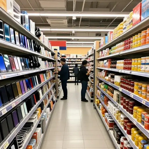 这家商店销售从电子产品到杂货的一切。你说什么，他们都有。