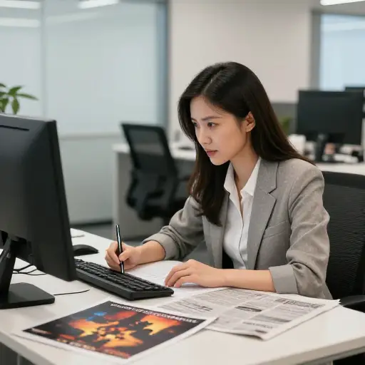 她在一家大型报社担任影评人。