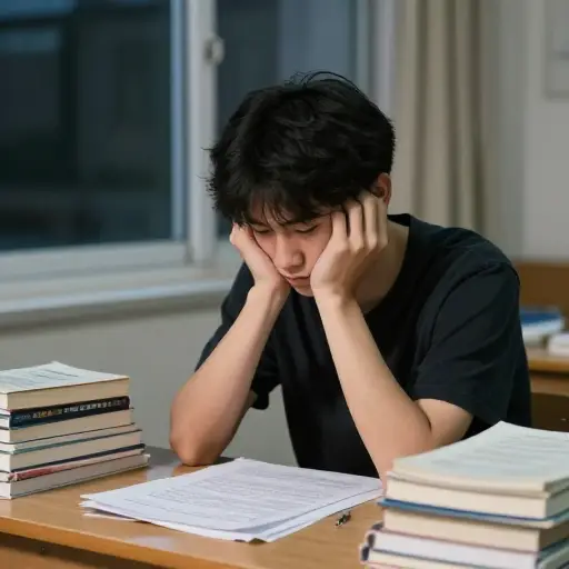 如果他不努力学习，就永远通不过考试。