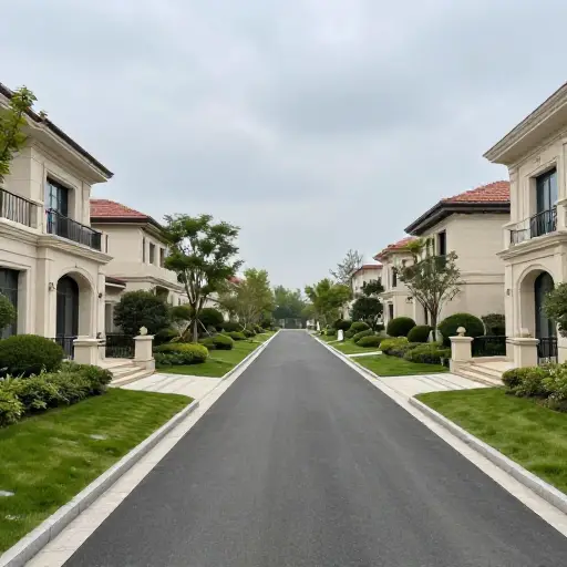 他们居住在一个以优雅住宅为标志的富裕社区。