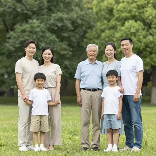 家庭各不相同，但亲情是一样的。