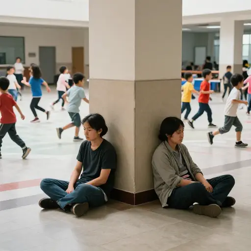 周四，有太多孩子瞎闹，我们无法监督他们，因为我们只有两个人。
