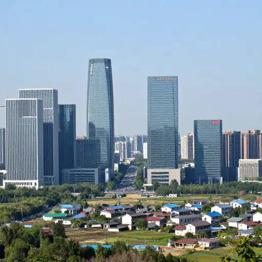 这座现代城市与它曾经安静的村庄截然不同。