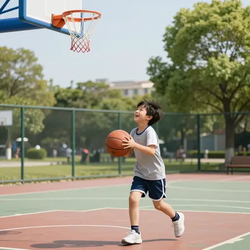 他喜欢篮球。