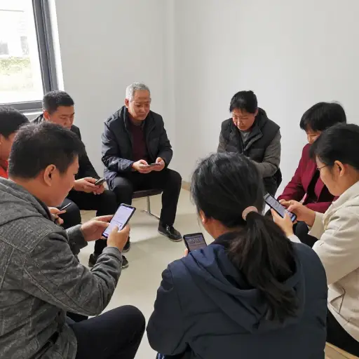 我加入了网上的邻里群。