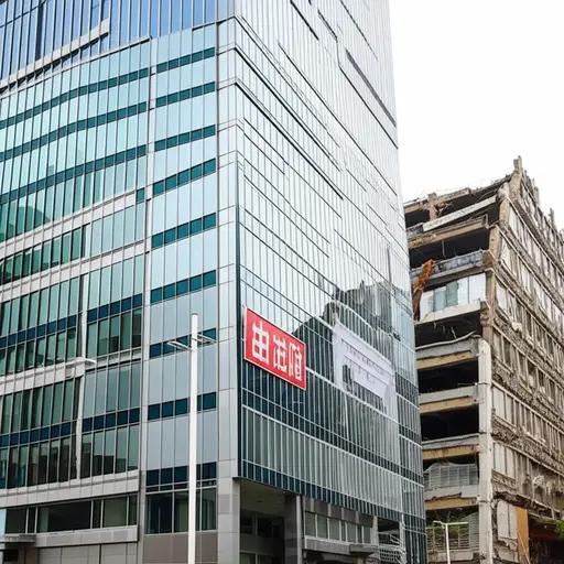 尽管公司面临困难，他们仍努力维持表面的繁荣。