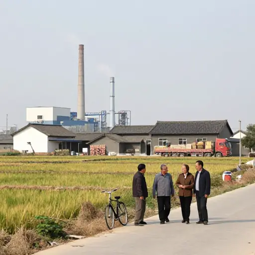 随着新工厂的建立，这个小村庄的经济开始蓬勃发展。