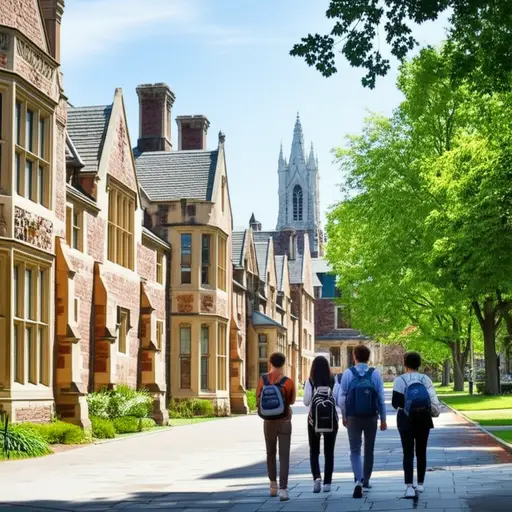 普林斯顿是一个美丽的大学城，有许多历史建筑。