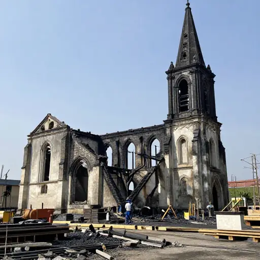 火灾后，他们计划按原样重建那座历史悠久的教堂。
