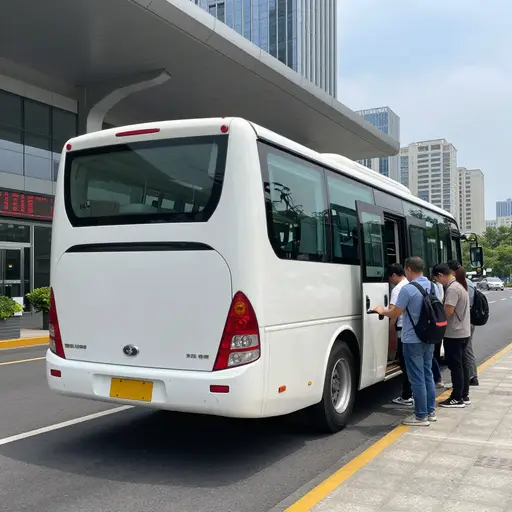 他们提供从车站到市中心的免费巴士服务。