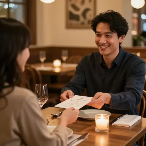 邀请她共进晚餐会是一个友好的表示。
