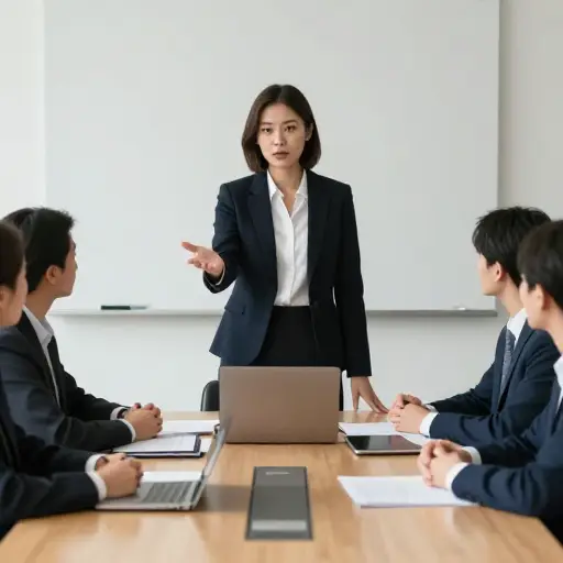 在会上，她要求直接的回答，而不是模糊的承诺。