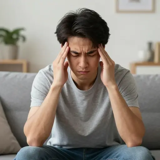 我头痛得厉害。