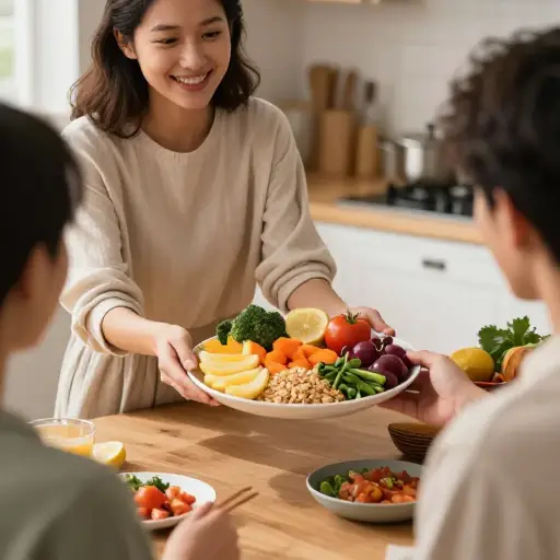 她建议我吃均衡的膳食以改善健康。