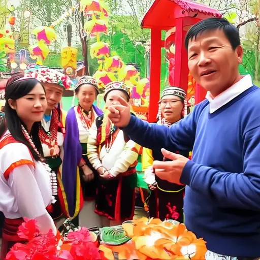 他对当地的风俗非常熟悉。