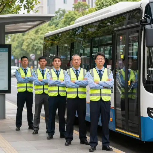 该市的公交车司机已经罢工三周了。