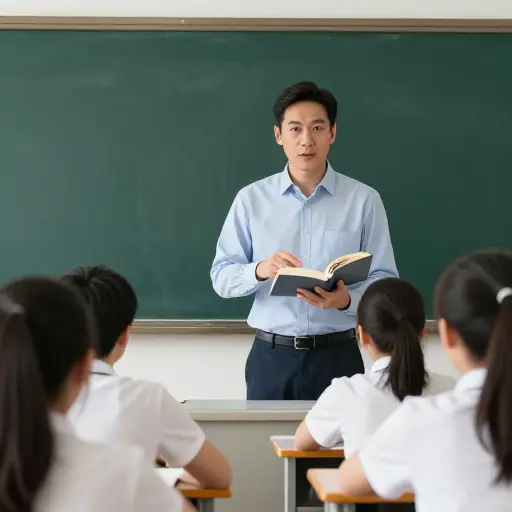 老师强调了小说中的一个关键段落。