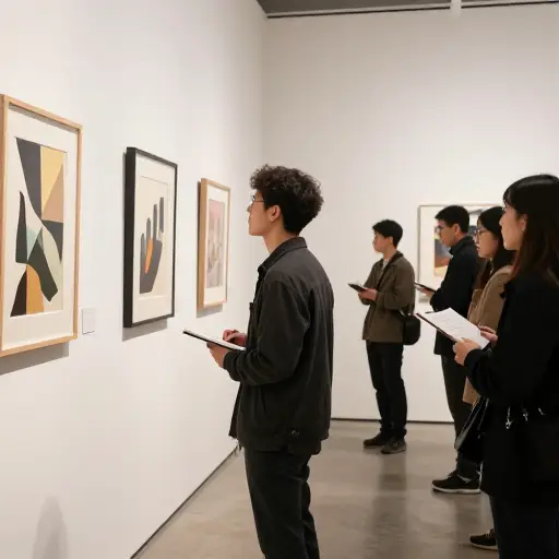 这位年轻艺术家的展览在当地艺术界引起了轰动，吸引了主要评论家的评论。