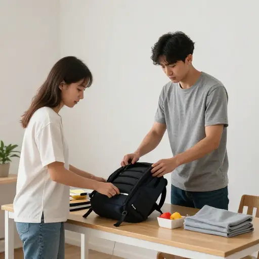 我们走之前应该收拾一下。