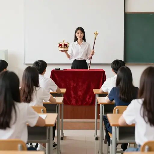 我们学校正在学习关于英国女王的历史。