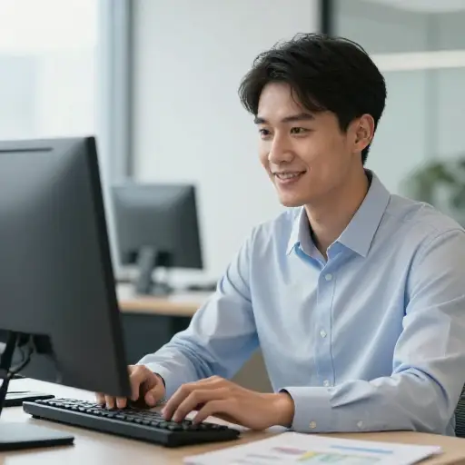 他最近晋升到了项目分析师的职位。